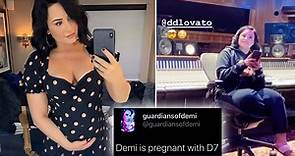 Demi Lovato debuts 'baby bump' & teases she’s ‘pregnant’ with D7