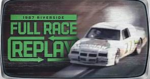 1987 Winston Western 500 from Riverside International Raceway | NASCAR Classic Full Race Replay