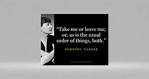 Classic Parker! 😂 | Dorothy Parker