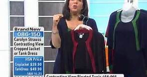 Carolyn Strauss Contrasting View Cropped Jacket at HSN com