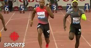 Asafa Powell is the fastest man in Zürich