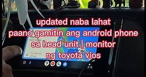 smart device link | android auto | how to connect and use your android mobile phone in toyota vios