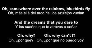 ♥ Over The Rainbow / What A Wonderful World ♥~ por Israel Kamakawiwo'ole - Letra en inglés y español