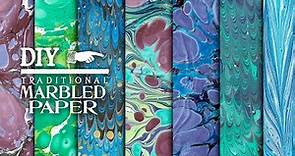 A Wizard's Guide to Paper Marbling for Bookbinding, Crafting, and Scrapbooking