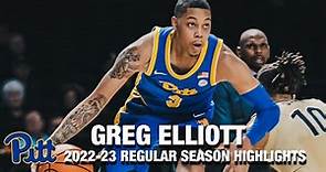 Greg Elliott 2022-23 Regular Season Highlights | Pitt Guard