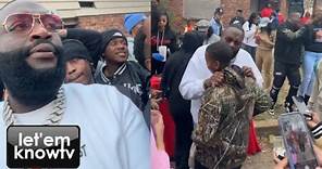 Rick Ross Visits Clarksdale Mississippi Where He Was Born And Had The Entire Neighborhood Outside