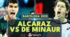 Carlos Alcaraz vs Alex De Minaur EPIC! | Barcelona 2022 Extended Highlights