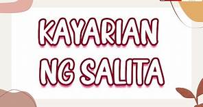Kayarian ng Salita (Payak, Maylapi, Inuulit at Tambalan) with Teacher Calai