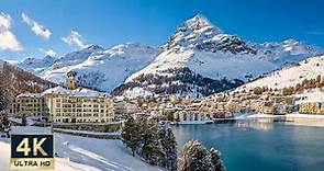 St. Moritz Switzerland 🇨🇭 4K Winter Walking Tour 2024