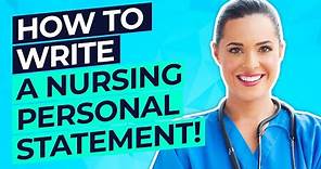 NURSING PERSONAL STATEMENT (How To Write A UCAS Nurse Personal Statement, Tips + Examples!)