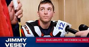 New York Rangers: Jimmy Vesey Media Availability | Dec. 14, 2022