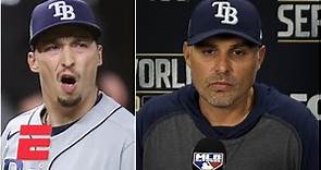 Kevin Cash on decision to remove Blake Snell from Game 6 | 2020 World Series