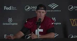 P Tress Way Speaks to the Media After the Final Camp Practice of the Week | Washington Commanders