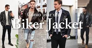 ¿Como usar una Biker Jacket? Outfits con Biker Jacket / Chaqueta de Cuero / Leathet Jacket #bike