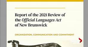 New Brunswick Official Languages Act review makes recommendations