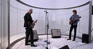 Rodney Graham performing in Dan Graham's exhibition, 'Rock 'n' Roll'