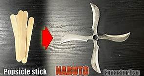DIY [NARUTO] Demon wind shuriken / Fumashuriken (Ninja weapon) Sasuke & Sarada Popsicle stick BORUTO
