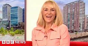 Louise Minchin co-presents her final BBC Breakfast