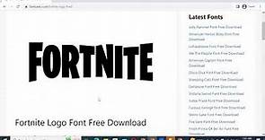 How to Download and Install Fortnite Font Free Download Free Download in Adobe Photoshop