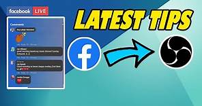 🔴How to Add FACEBOOK Live Comments to OBS Studio✅