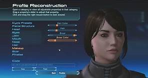 Mass Effect Legendary Edition Celebrity 2021 character creation Candice Neil (aka Jack)