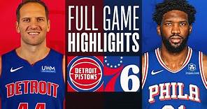 PISTONS at 76ERS | FULL GAME HIGHLIGHTS | December 15, 2023