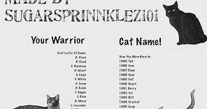 Warrior Cat Name Generator