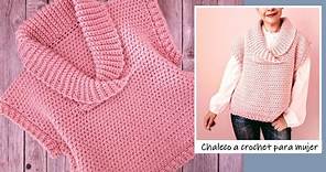 Chaleco FÁCIL a crochet para mujer ¡Paso a paso!!