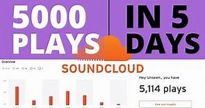 5000 SoundCloud Plays In 5 Days - How To Promote Your Music On SoundCloud In 2022
