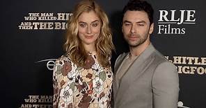 Caitlin FitzGerald and Aidan Turner "The Man Who Killed Hitler and Then the Bigfoot" Premiere Red Ca