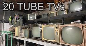 Testing 20 Vintage Tube Television Picture Tube Pickup Analysis TV Sets and Radios