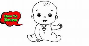 How To Draw A Baby Boy | Easy Way To Draw Ababy