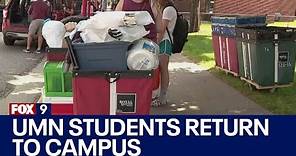 UMN students return to campus