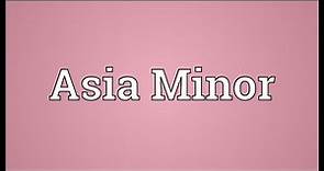 Asia Minor Meaning