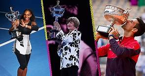 ¿Quiénes son las y los máximos ganadores de Grand Slam en el tenis?