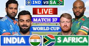 🔴Live: India vs South Africa Live World Cup Match 37 | Live Cricket Match Today #indvssa #trending