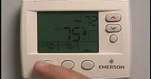 How to Operate a Emerson 1F80 Programmable Thermostat