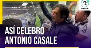 Así celebró Antonio Casale el título de Millonarios