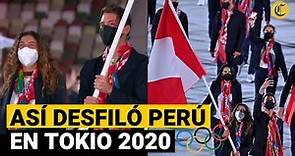 TOKIO 2020: Así fue el desfile de la DELEGACIÓN PERUANA en los Juegos Olímpicos
