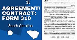 SC Agreement/ Contract Form 310 Explained | Real Estate📑