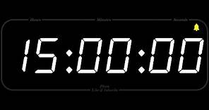 15 Hour - TIMER & ALARM - 1080p - COUNTDOWN