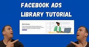 How To Use The Facebook Ads Library | Tutorial For Beginners