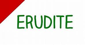 Learn English Words - Erudite (Vocabulary Video)