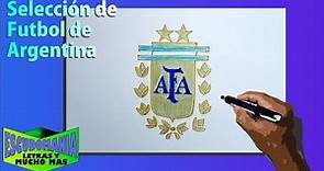 Dibuja el escudo de la Selección de Fútbol de Argentina
