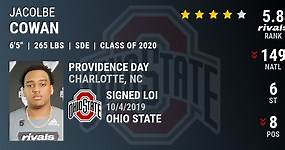 Jacolbe Cowan 2020 Strongside Defensive End Ohio State