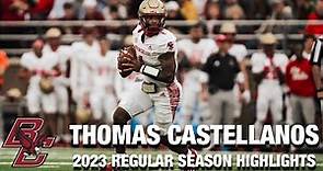 Thomas Castellanos 2023 Regular Season Highlights | Boston College QB