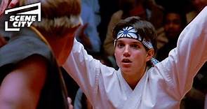 The Karate Kid: Crane Kick Final Fight Scene (Ralph Macchio, William Zabka)