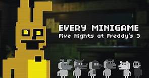 Five Nights at Freddy's 3 - Every Minigame (Good Ending)