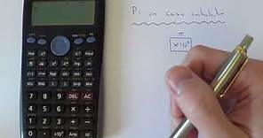 Where is the Pi key on a Casio Scientific calculator?