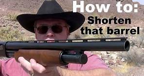 How To Cut Down The Barrel & Replace The Ejector On A Mossberg 500 - Awesome Home Defense Shotgun!